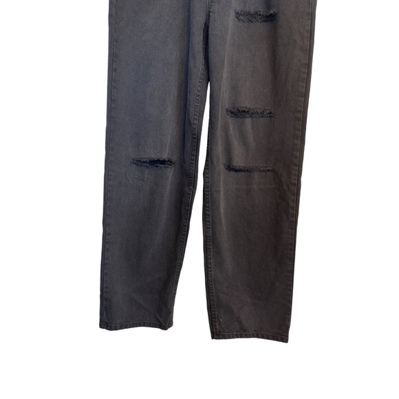 2/$30 NWT PrettyLittleThing 4 Washed Black Ripped Knee Boyfriend Jeans - Picture 8 of 16